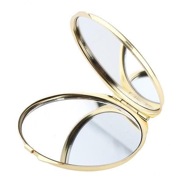 2x Espejo de maquillaje Yuyangstore Espejos cosméticos plegables de bolsillo