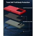 thumbnail image 5 of ENTRONIX Heavy Duty Case for Moto G Stylus (2025) Triple Layer Protective Rugged Cover, Red, 5 of 7
