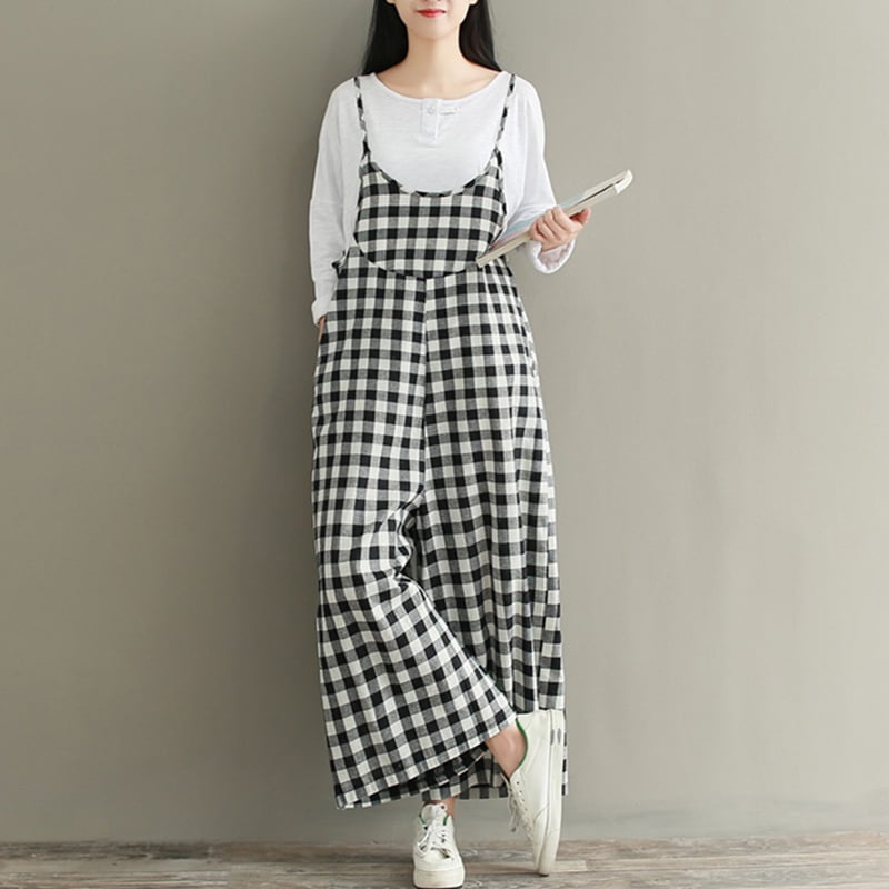 plaid playsuit