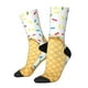 thumbnail image 1 of Balery White Ice Cream Calcetas Largas con Estampado para Hombre y Mujer – Suaves y Transpirables, Talla Única (US 5-11), 1 of 6