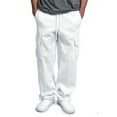thumbnail image 1 of FOCUSNORM Man Juniors Casual Pants Solid Color Loose Pocket Drawstring Long Trousers, 1 of 3