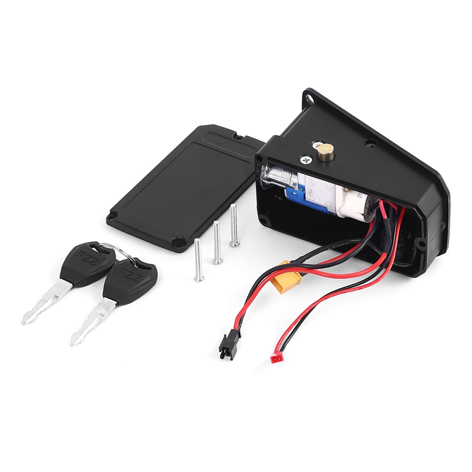 Antitheft Compartment Lock With Charging Port Protector Electric Bike Lock Connection Board Cover