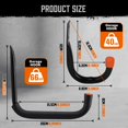 thumbnail image 3 of Garage Hooks HORUSDY, paquete de 10 ganchos utilitarios, 9 y 6 pulgadas, de alta resistencia, 3 of 9