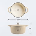 thumbnail image 5 of Tramontina Mesa 3.5 Qt Enameled Cast Iron Dutch Oven with Lid - Tan, 5 of 11