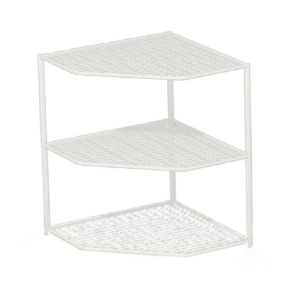 Estante de almacenamiento de cocina, estante para ollas, estante de esquina, organizador de cocina, estante de exhibición, estantes de metal de varias 3 niveles