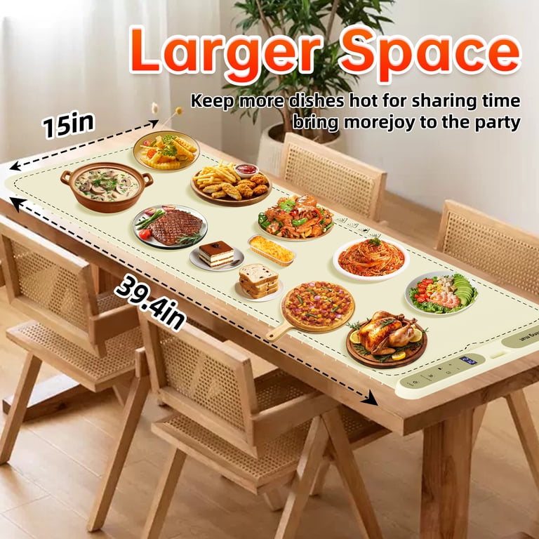 MQ 39.4" x 15" Warming Mat, 7-Heat Levels photo 4