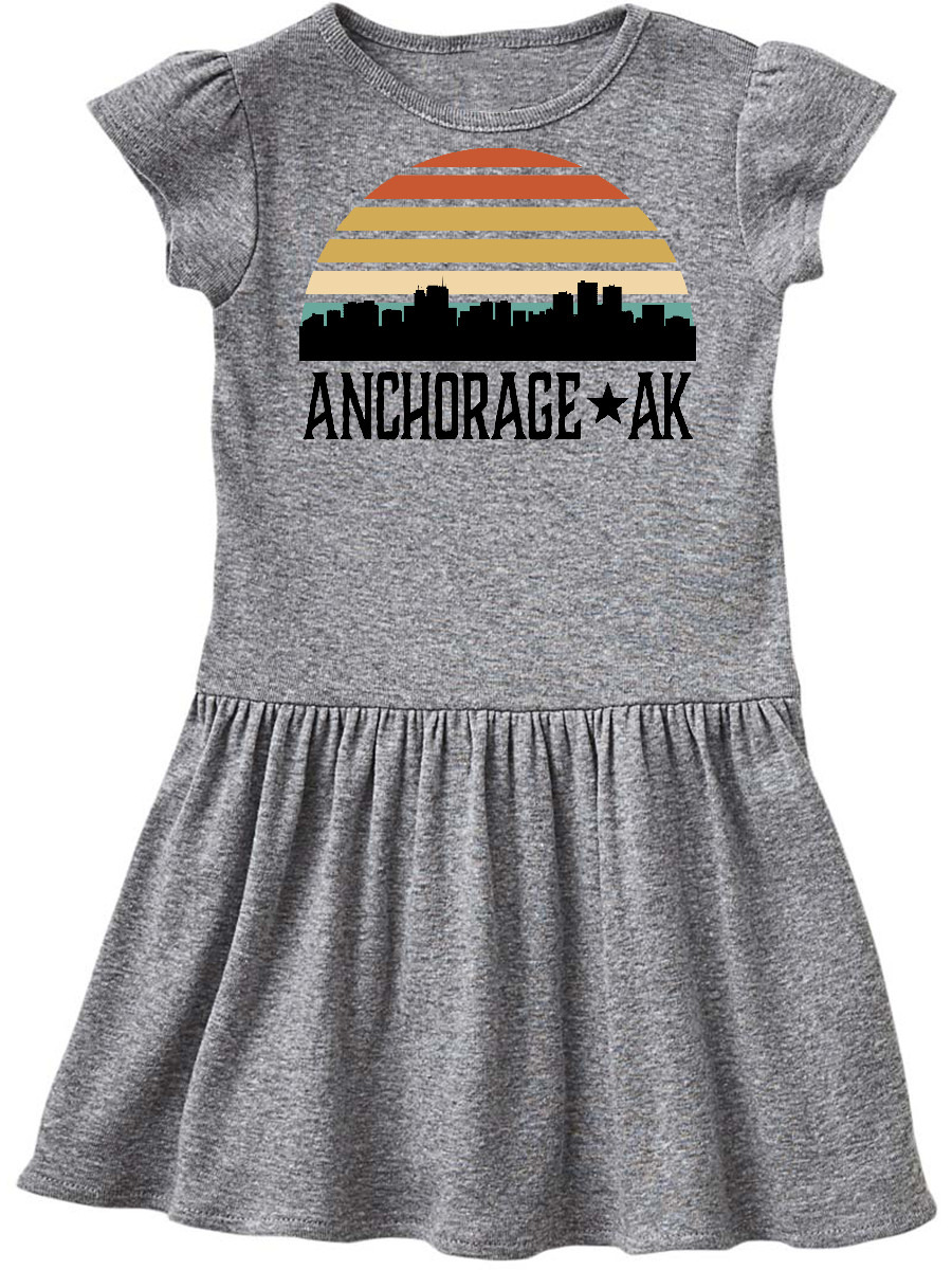 Anchorage Alaska Skyline Infant Dress