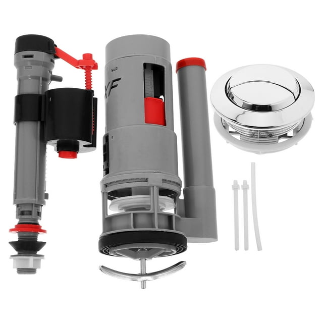 Kit universal de reparación de inodoros con válvula de llenado para tanques de inodoro, válvula de aleta y piezas para tanque de agua, gestión eficiente del agua.