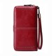 thumbnail image 3 of Cartera De Mujer Cartera de tarjeta de PU duradera antimagnética resistente al agua para el ocio diario (rojo vino) Sywqhk Para Estrenar, 3 of 7