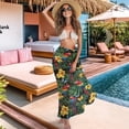 thumbnail image 3 of Uourmeti Bird Hibiscus Swimsuit Sarong Coverup for Women Chiffon Breathable Scarf Blouse for Swimwear Sheer Beach Bathing Suit Cover Up for Cruise Ships One Size, 3 of 7