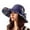 "Navy Blue,One Size", variant on Women's Packable Reversible Bucket Hat UV Sun Protection Wide Brim Summer Beach Cap Bow Sun Hat
