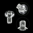 thumbnail image 4 of M5x10mm Plastic Phillips Bolts PC Pan Head Machine Screws Transparent 50 Pack, 4 of 5