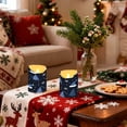thumbnail image 2 of 2 PCS Tilted Flameless Candles Flickering LED Lights Battery Operated Candles with Remote Timers for Holiday Decor Snowy Pine Trees and Santa Hats, 2 of 8