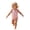 Pink, variant on Swimsuits for Girls One Piece Square Neck Sleeveless Bow Detail Ice Cream Print for Vacation Toddler Bathing Suit Girl Blue 18 Months-24 Months
