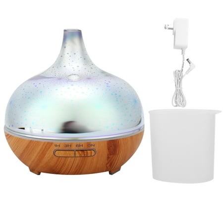 

3D Fireworks 7 Color LED Aromatherapy Humidifier Aroma Diffuser Mini Air Purifier110~240V US Plug