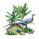 thumbnail image 3 of Adhesivos de pared con dibujos animados de dinosaurios, selva, hojas verdes, PVC, 3 of 4