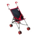 thumbnail image 4 of Hushlily® - Baby Doll Stroller, Light Weight Foldable, with Smooth Rolling Wheels - (Denim Blue & Red), 4 of 7