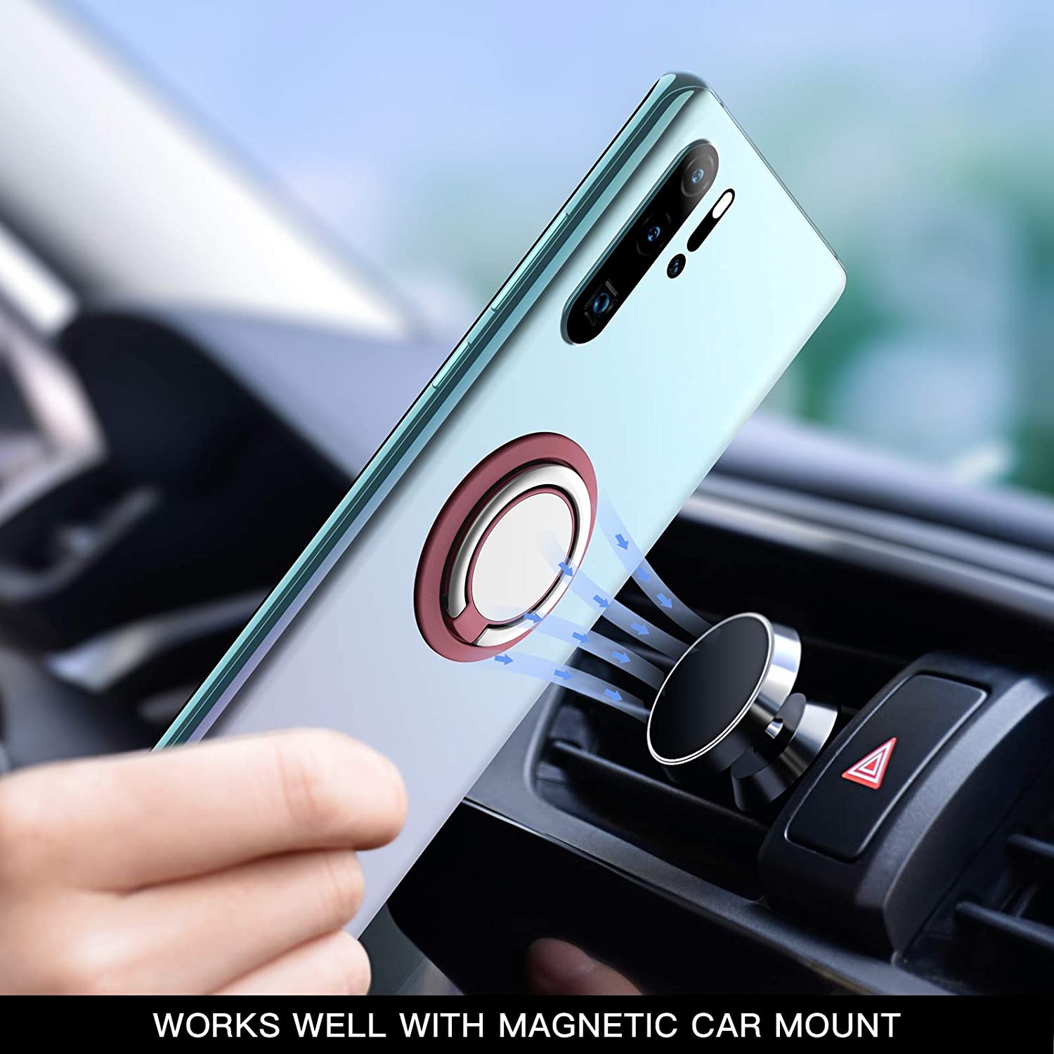 Lot De 4 Anneaux Support Téléphone Transparents – Rotation 360°, Adhésif Fort – Pour Smartphones Et Tablettes – Polycarbonate Et Alliage De Zinc