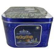 Kelsen Danish Butter Cookies in Decorative Holiday Tin, 80 Ounce (300 Cookies)