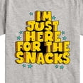 thumbnail image 3 of Instant Message - I'm Just Here For The Snacks - Toddler & Youth Short Sleeve Graphic T-Shirt, 3 of 6