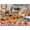 500 PCS, variant on 500 Piece Jigsaw Puzzle, Food Feast Elegant Banquet Dining Scene, Colorful Table Art, Challenging Rewarding Family Game Home Wall Decor, 20.5" x 15"
