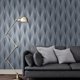 thumbnail image 4 of Fine Decor - Papel Tapiz Texturizado Quartz Diseño Ondas (Marino), 4 of 4