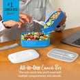 thumbnail image 3 of Bentgo Classic - Adult Bento Box, Stackable 3-Compartment Lunch Box with Removable Utensil Set and Sealing Strap, BPA-Free, Food Container Ideal for Meal Prep, Work, and On the Go (Blue), 3 of 4