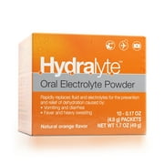 Hydralyte Electrolyte Powder, Orange, 10 Ct