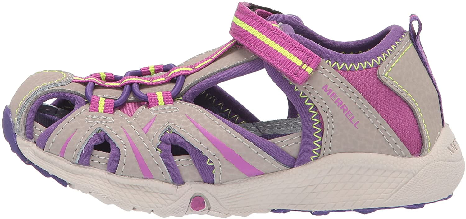 MERRELL Girls' Kids' H2O HIKER Sandals sizes UK junior 3 4 5 Purple/Grey 