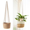 thumbnail image 3 of Cesta de almacenamiento de plantas de jardín Sunnimix titular de plantas de cesta colgante, 3 of 8