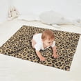 thumbnail image 2 of Brown and Black Leopard Print Blanket,Comfortable Soft Flannel Throw Blanket,All Season,Warm Lightweight Blankets for Sofa Bed Couch Living Room Chair,30"x40", 2 of 4