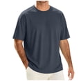 thumbnail image 3 of Luvrsol Big and Tall Mens T Shirts Solid Tee Soft Lightweight Quick Dry Cotton Everyday Casual Tops M-4XL, 3 of 7