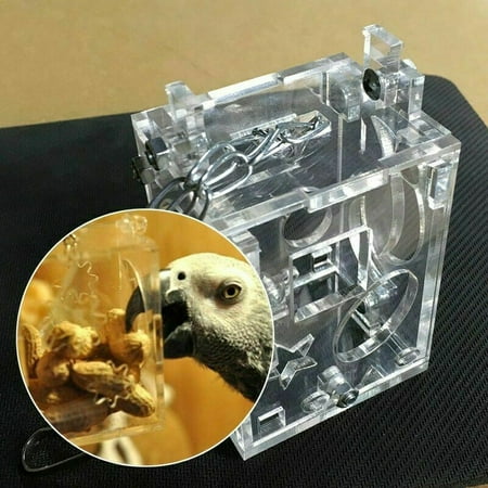 Fancyleo Parrot Bird Cage Feeder Hang Foraging Toy - Pet Treat Hunt Cockatoo
