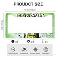 thumbnail image 3 of Caipirinha License Plate Cover 2 Pieces Summer Cocktail Menu License Plate Cover License Plate Novelty License Plate Frame for Us Standard Vehicles 2 Holes Quality Aluminum License Plate Frame, 3 of 6