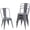 Gray, variant on BORGEBY Metal Dining Chairs Set of 4 Stackable Tolix Side Chairs with Backrest & Non-Slip Feet for Kitchen & Restaurant Use 330 lbs（Grey）