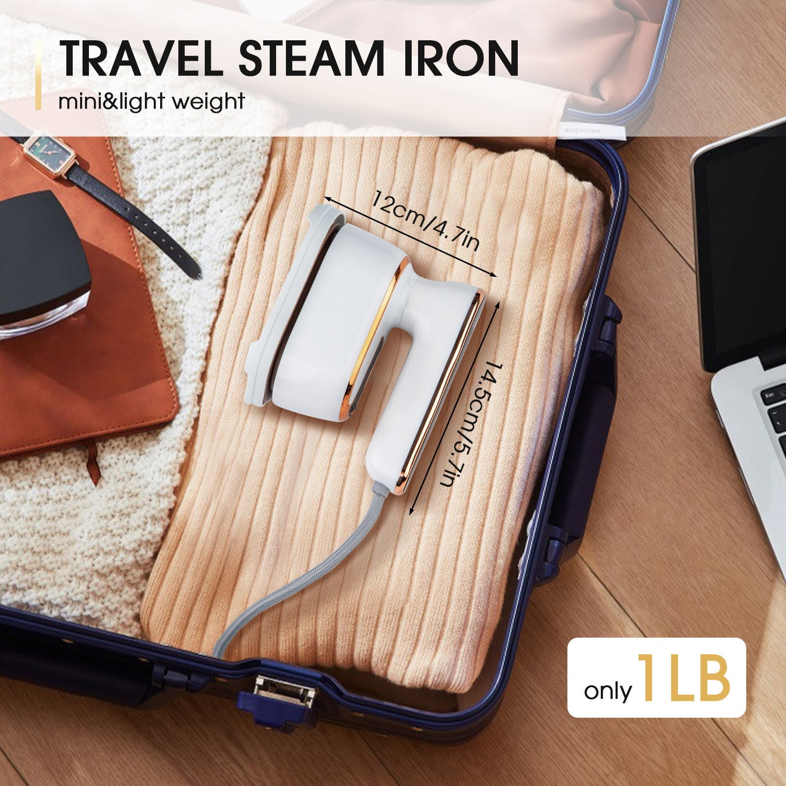 COM1950s Digital Display 3-Speed Steam Handheld Hanging Iron Iron Travel Iron European Standard