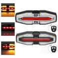 thumbnail image 3 of Bicycle Remote Control Turn Signal Tail Light Usb Charging Light Black, 3 of 7