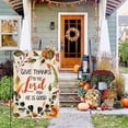 thumbnail image 5 of Sm:)e Give Thanks to The Lord Thanksgiving Garden Flag 12 x 18 Inch, Double-Sided Printing, Outdoor Welcome Decor for Yards, 5 of 7