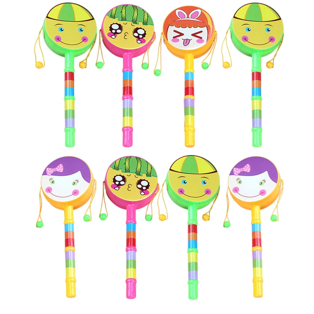 Drum Rattle Baby Hand Kids Shaker Musical Bell Toys Infant Rattles