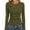 B_Green, variant on XPMWRP Women's Long Sleeve Shirts Ribbed Knit Slim Fit Tops Floral Printed Basic Tee Casual Stretch Crew Neck T-Shirts Hot Pink M