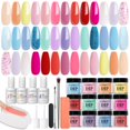 thumbnail image 1 of Kit de uñas AZUREBEAUTY Dip Powder, 20 colores, con capa superior/base, 1 of 7