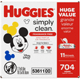thumbnail image 5 of Huggies Simply Clean Unscented Baby Wipes, 11 Flip Lid Packs (704 Wipes Total), 5 of 6