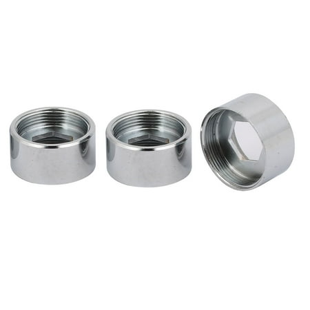Stainless Steel Flex Connector - Unique Bargains 3pcs M24 Female to M22 Female Thread Stainless Steel Faucet Adapter Connector