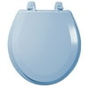 Molded Wood Toilet Seat, Blue
