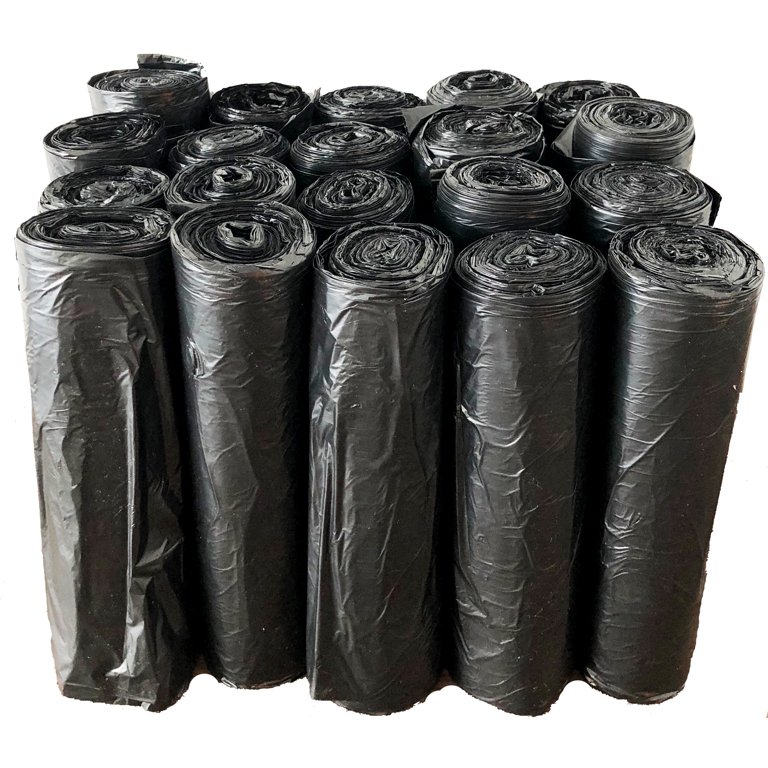 16-25 Gallon Trash Bags (500 Count Bulk) Black Garbage Bags 25 Gallon  Strength (