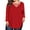 Long Sleeve-Red, variant on JYLFC Plus Size Shirts for Women Criss Cross Neck Long Sleeve T-Shirts, Black 3XL