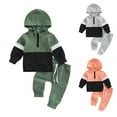 thumbnail image 2 of XBASW Infant Baby Boys Girls Hoodie Clothes Outfits Cotton Sweatshirt Tops Sweatpants Set Toddler Boy Spring Fall Tracksuit Clothes 6M-5T, 2 of 7