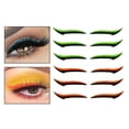thumbnail image 1 of Eyeliner Stickers,Double Eyelid Tape, Natural Self-Adhesive Eye Line Strip Sticker False Eyeliner Lift Strips Eye Makeup Tool - 6 Pair +Orange, 1 of 10