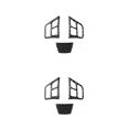 thumbnail image 4 of Scienceny 3 Pcs Car Steering Wheel Trim Decorative Replacement Decal Car-styling Self-adhesive Interior Sticker for 3 Series E90 2005-2012 Cubierta sólida 2piezas Scienceny CBP203561, 4 of 6