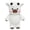 White, variant on YAMB Highland Cow Running Plush Doll, Soft Stuffed Cattle Shaped Furry Doll with Interactive Running & Dancing Motion, Skin-friendly Cotton Stress Relief Fidget Doll for Cow Lovers